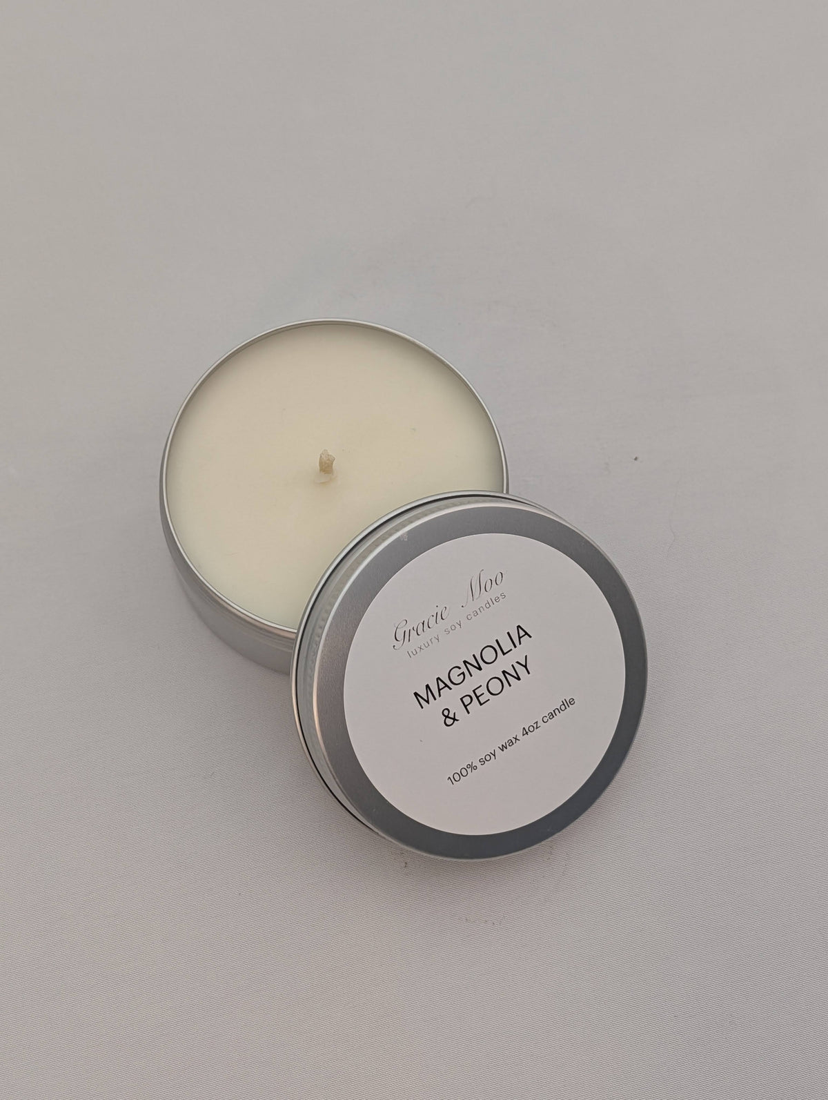 Magnolia Peony 4 oz Travel Tin