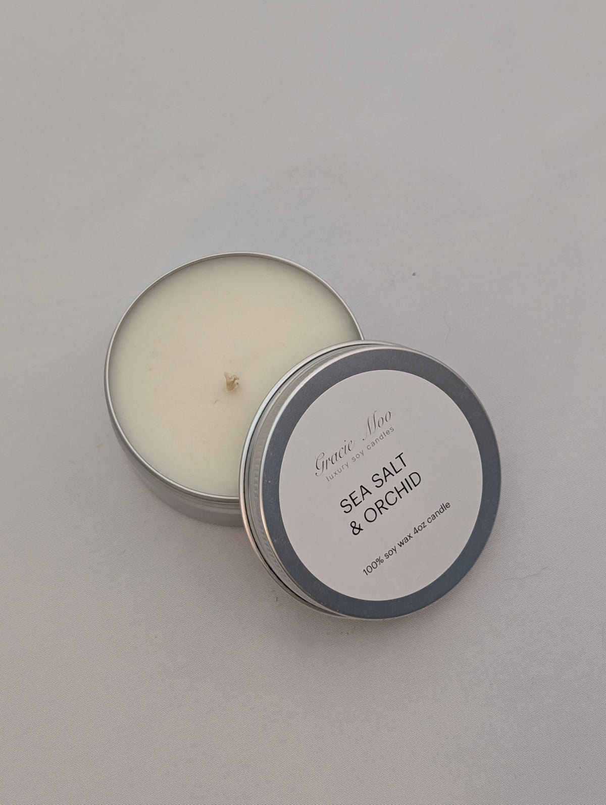 Sea Salt & Orchid 4 oz Travel Tin
